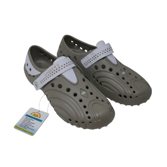 Doggers Ultralite Slip On Water/Garden Comfort Shoes Tan White Size 9/10W NEW - Picture 1 of 8